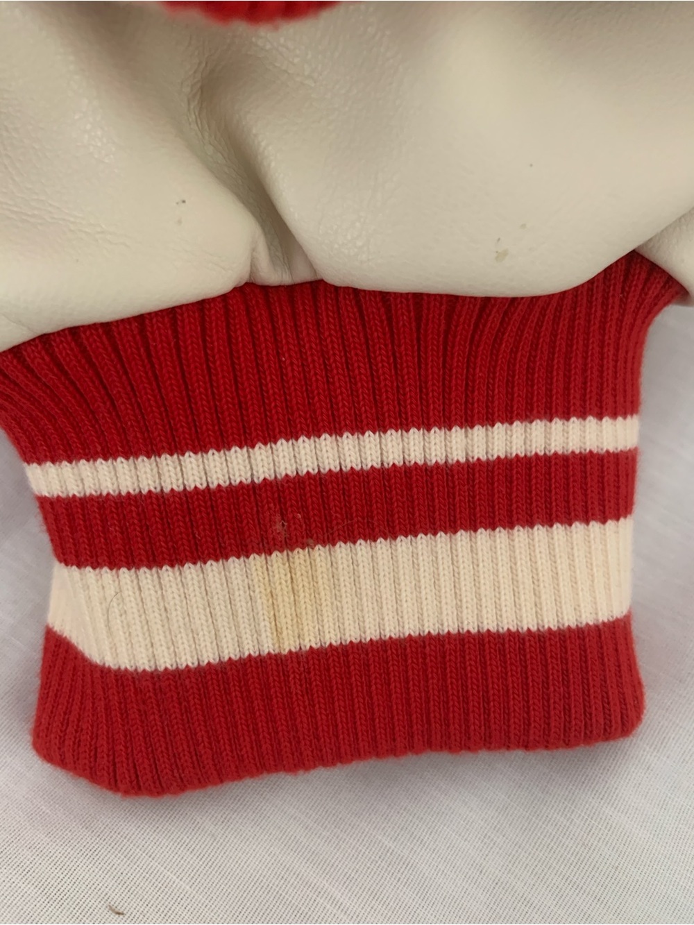 Zara x Rhuigi "RHU" Patches Varsity Bomber Jacket - Red/Cream - Size Small - Picture 15 of 15